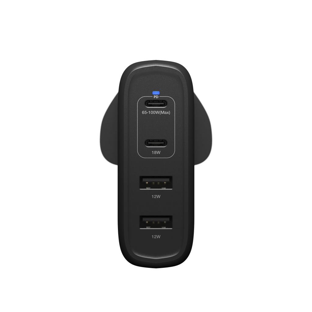 Chargement Rapide | Four Port Wall Charger - 100W (Type G)