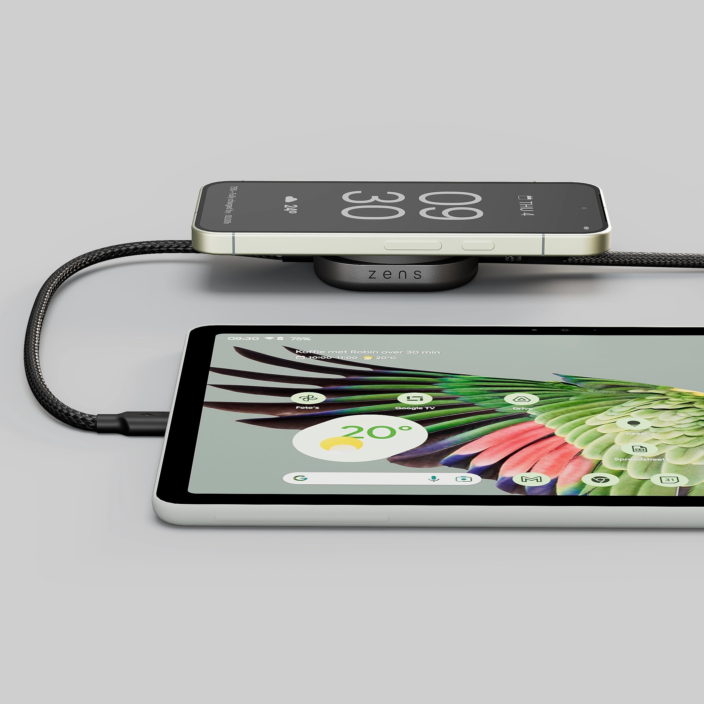 Zens Charging Kabel Pro 2 | Qi2 + USB C-C