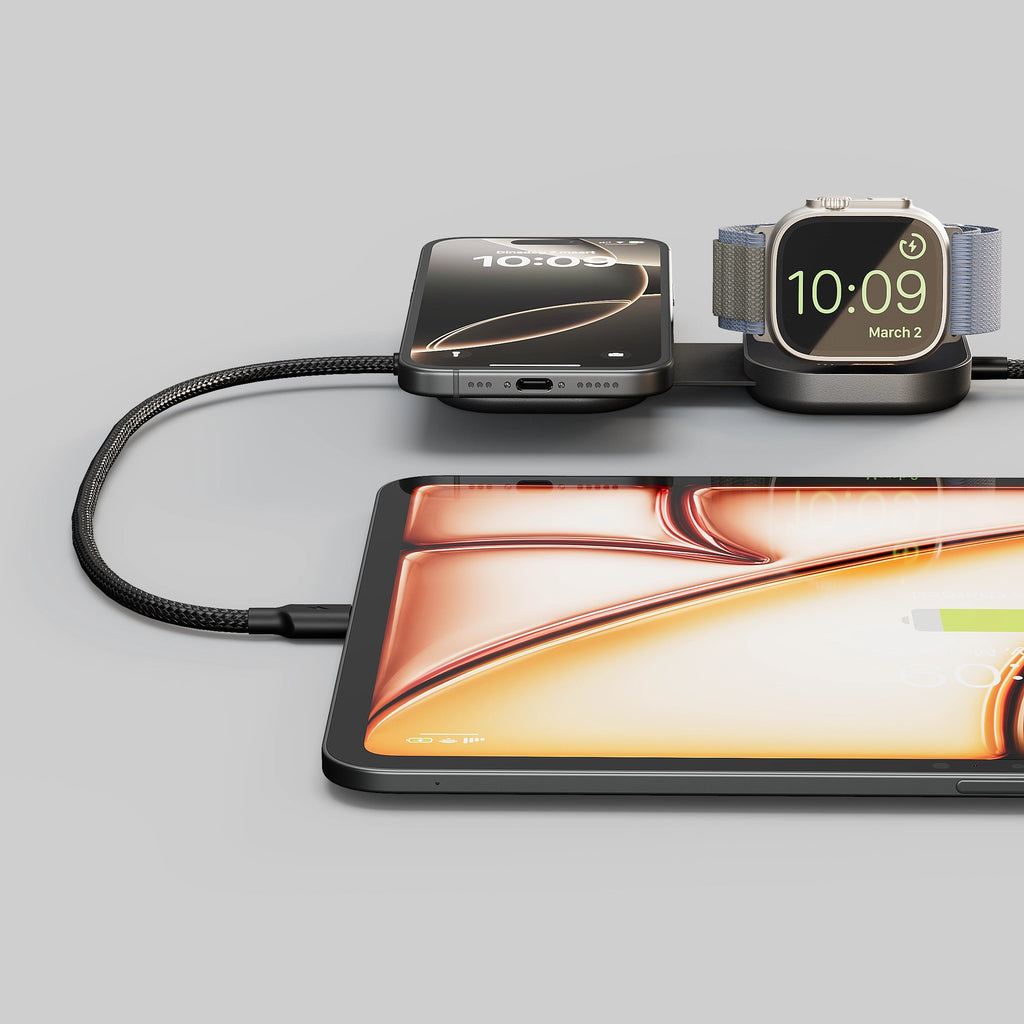 Zens Charging Kabel Pro 3 | Qi2 + USB C-C + Apple Watch