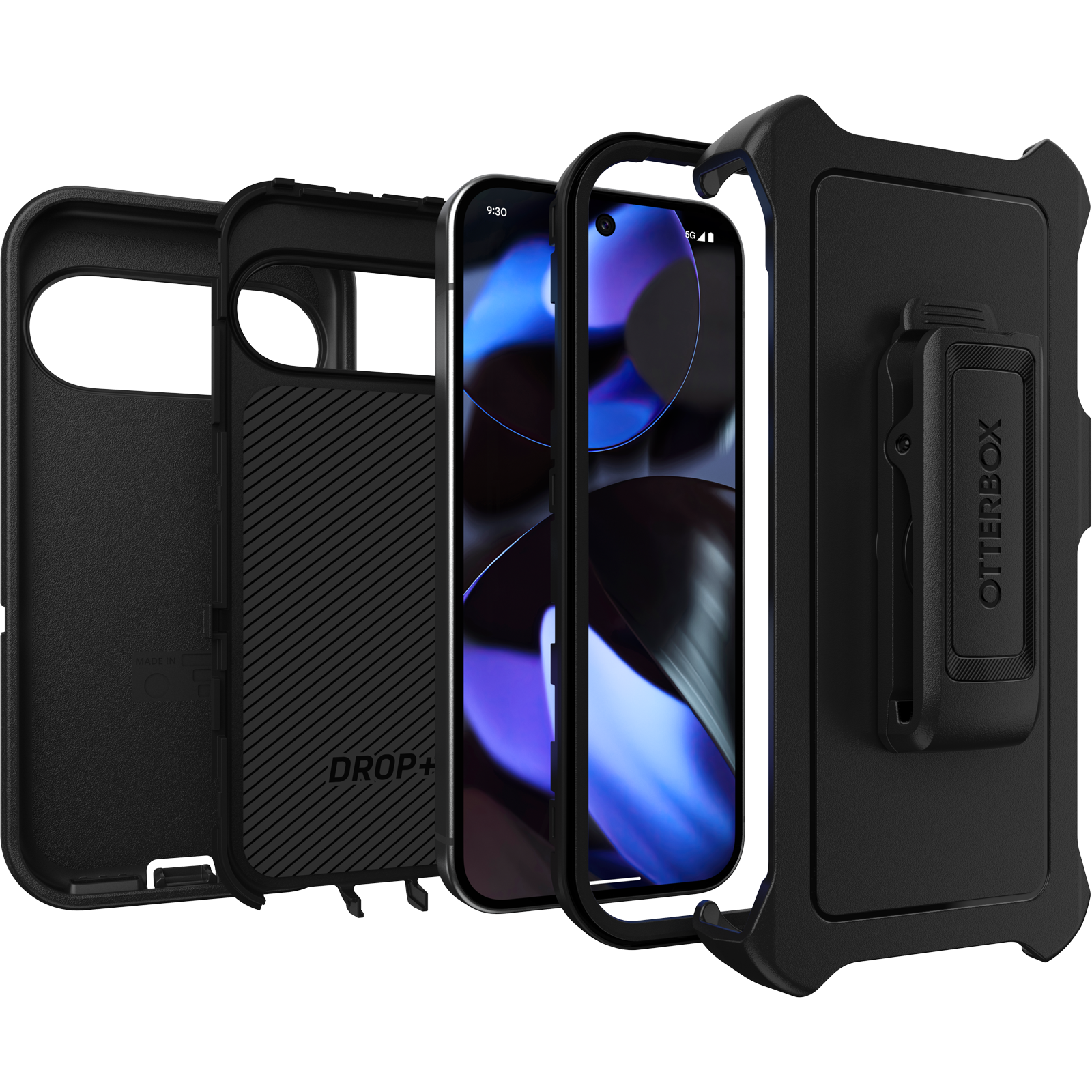 Google Pixel 9 en Google Pixel 9 Pro Defender Series Skal