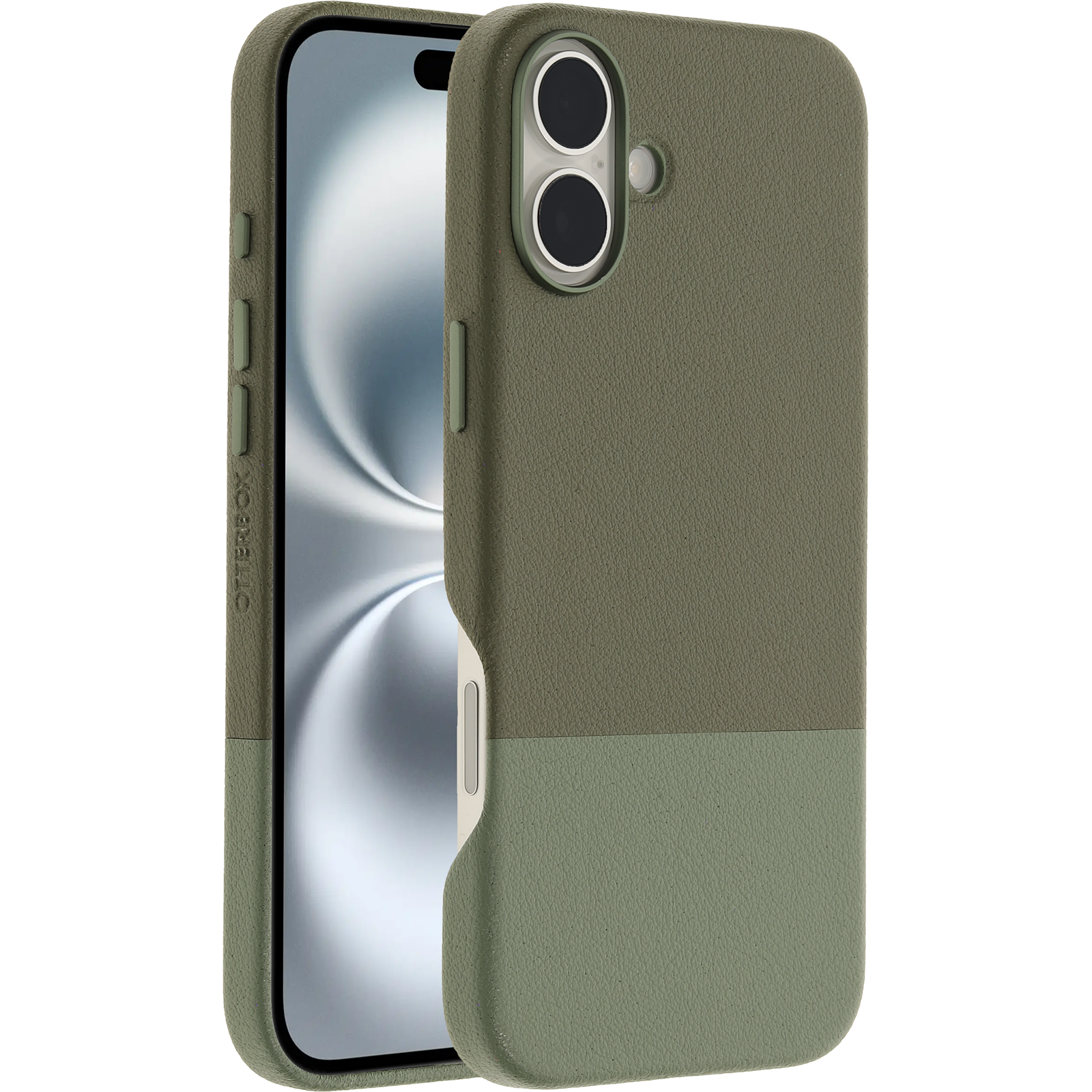 iPhone 16 Plus Statement Series Cactus Leather Coque pour MagSafe