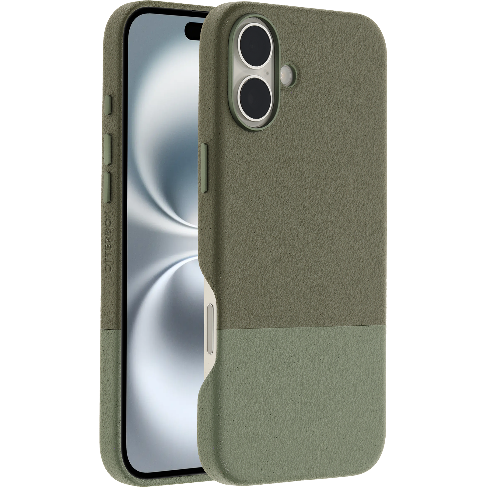iPhone 16 Plus Statement Series Cactus Leather Coque pour MagSafe