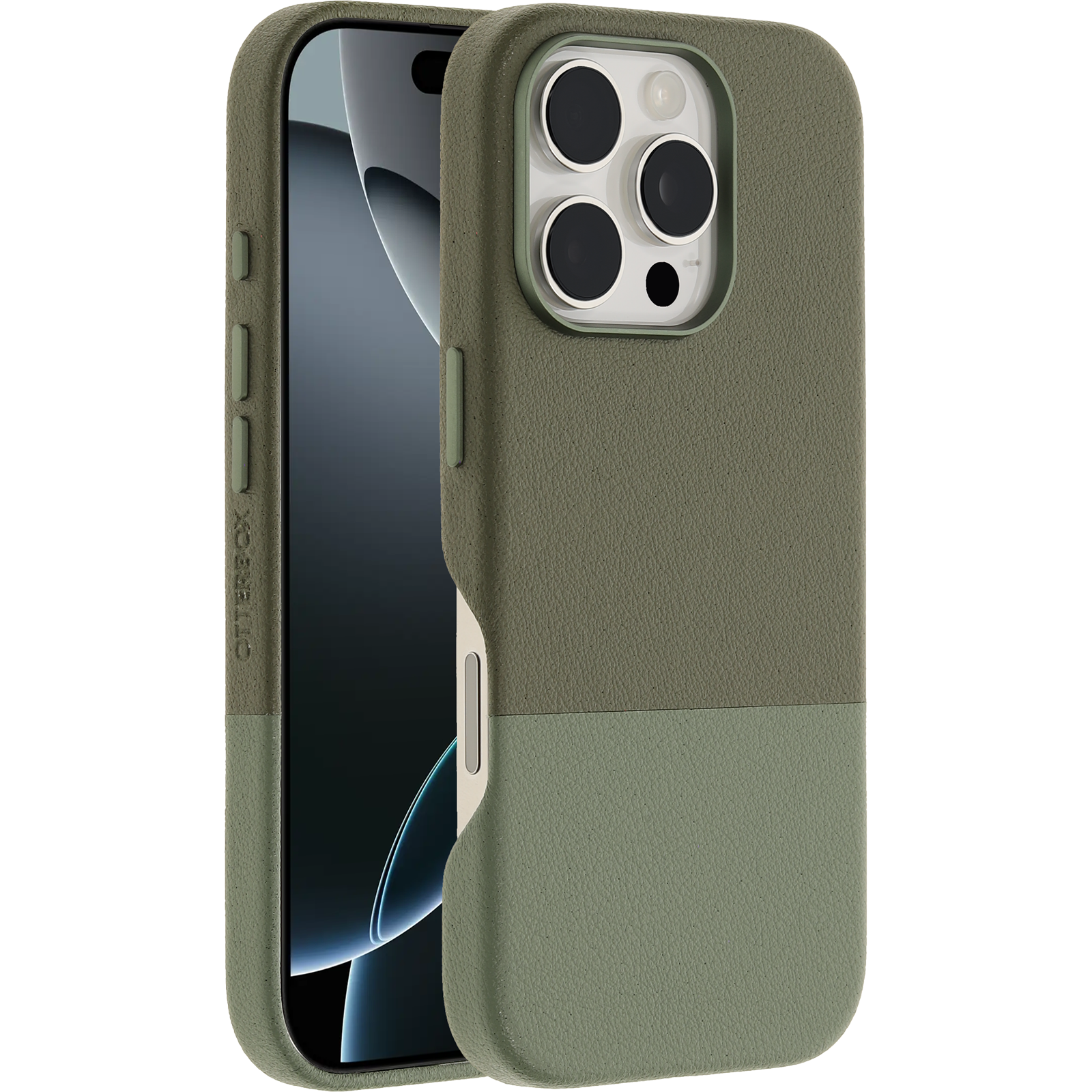 iPhone 16 Pro Statement Series Cactus Leather Coque pour MagSafe