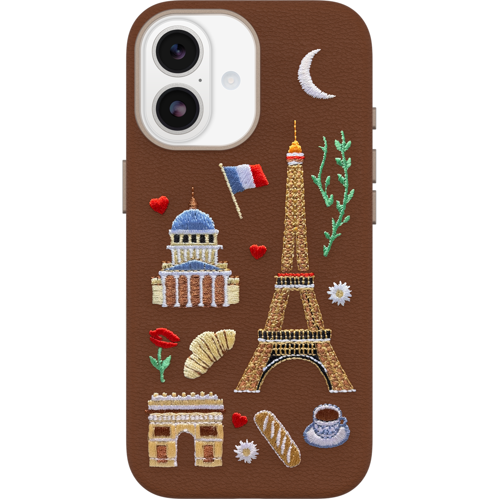 iPhone 17 Symmetry Cactus Embroidery Hoesje