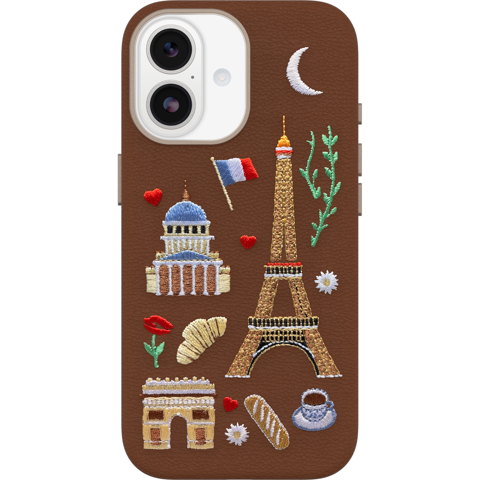 iPhone 17 Symmetry Cactus Embroidery Hoesje