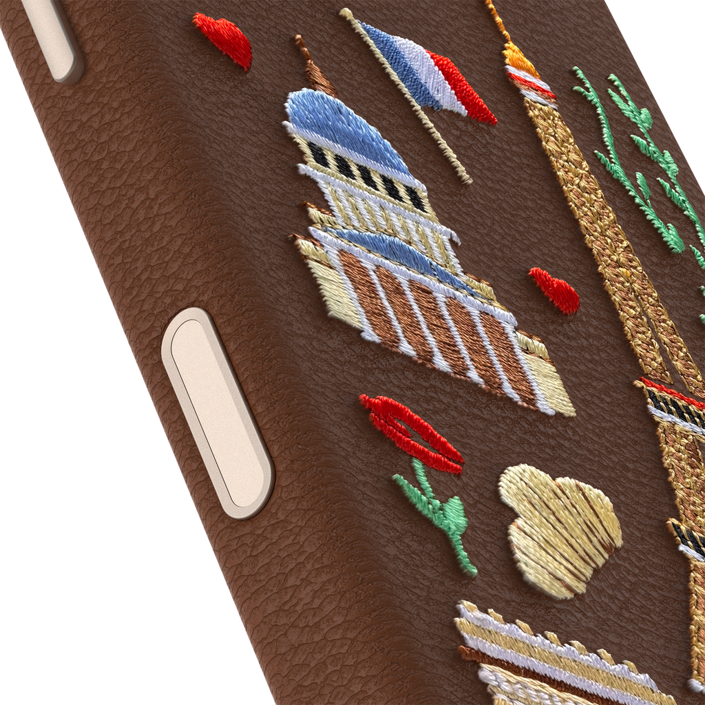 iPhone 17 Symmetry Cactus Embroidery Hoesje