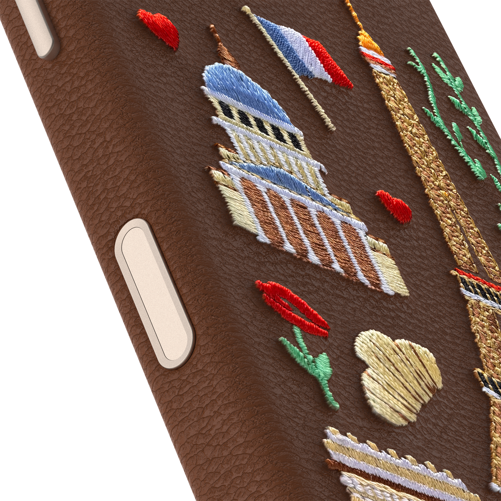 iPhone 17 Symmetry Cactus Embroidery Hoesje