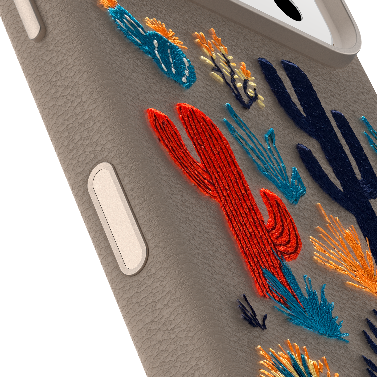 iPhone 17 Pro Symmetry Series Cactus Embroidery Hülle