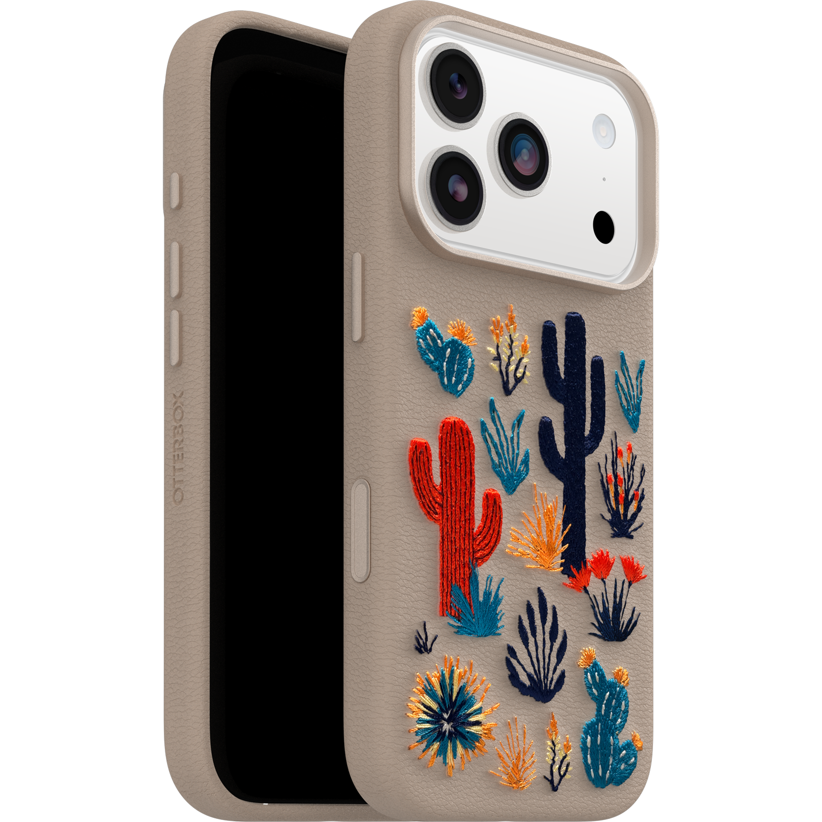 iPhone 17 Pro Symmetry Series Cactus Embroidery Hülle