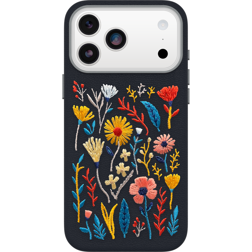 iPhone 17 Pro Max Symmetry Cactus Embroidery Hülle
