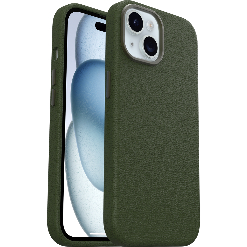 iPhone 15, iPhone 14 undiPhone 13 Symmetry Series Cactus Leather Hülle