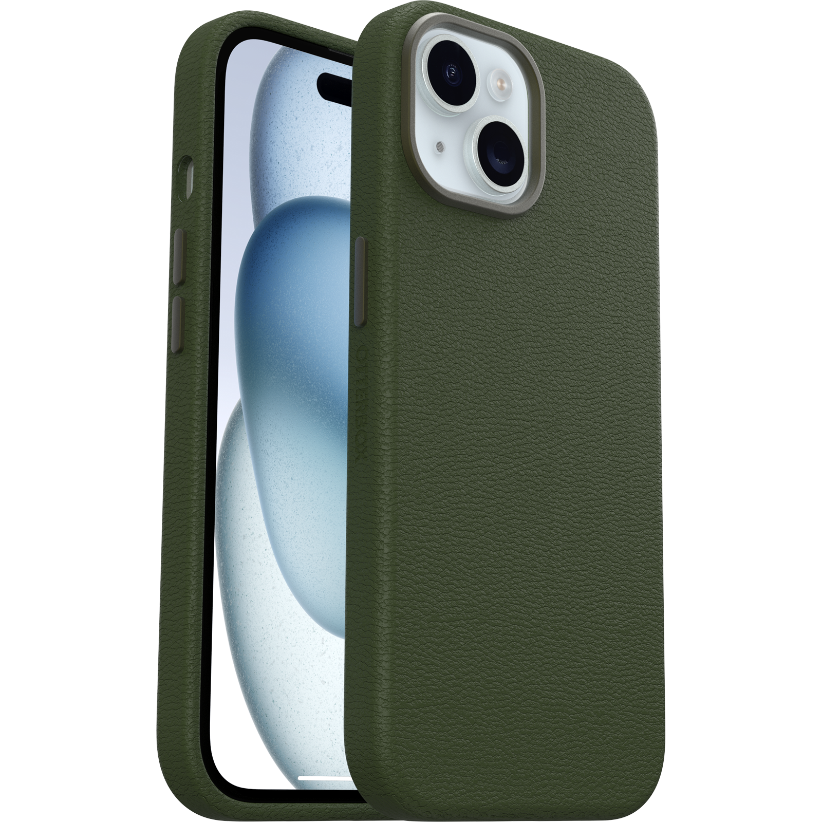 iPhone 15, iPhone 14 undiPhone 13 Symmetry Series Cactus Leather Hülle