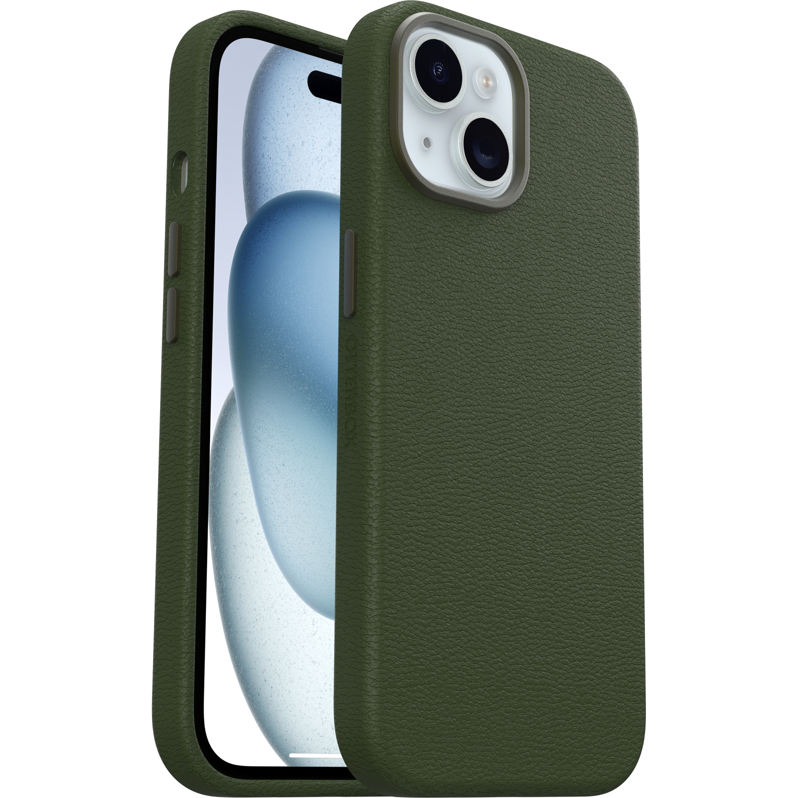 iPhone 15, iPhone 14 undiPhone 13 Symmetry Series Cactus Leather Hülle