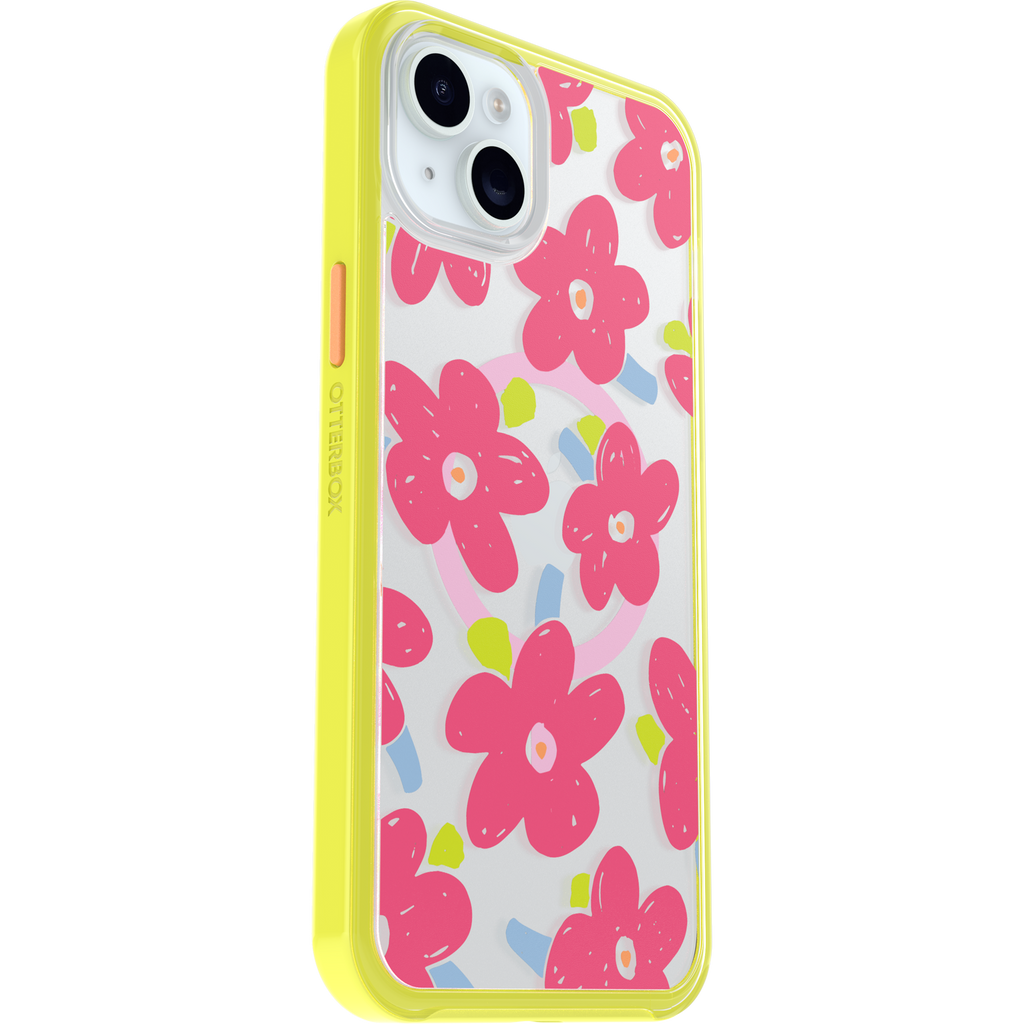 iPhone 15 Plus en iPhone 14 Plus Symmetry Series Clear Coque pour MagSafe Fluttering Flora