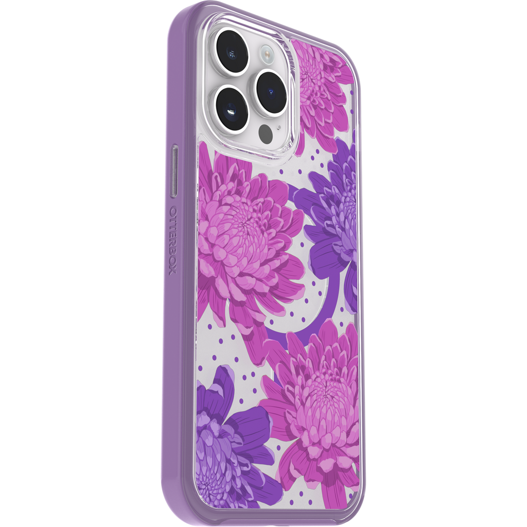 iPhone 14 Pro Max Symmetry Series Clear Hoesje voor MagSafe Fluttering Flora