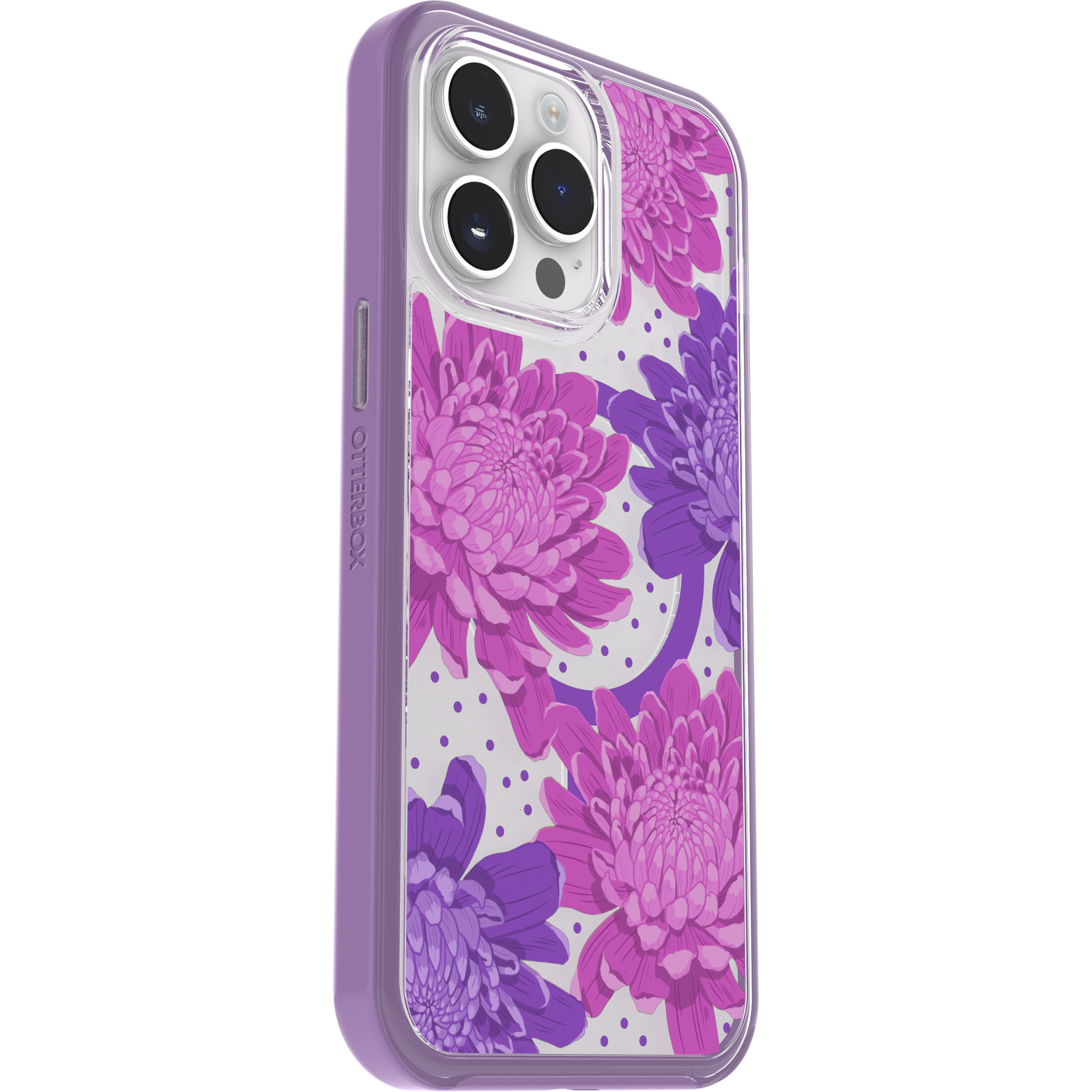 iPhone 14 Pro Max Symmetry Series Clear Hoesje voor MagSafe Fluttering Flora