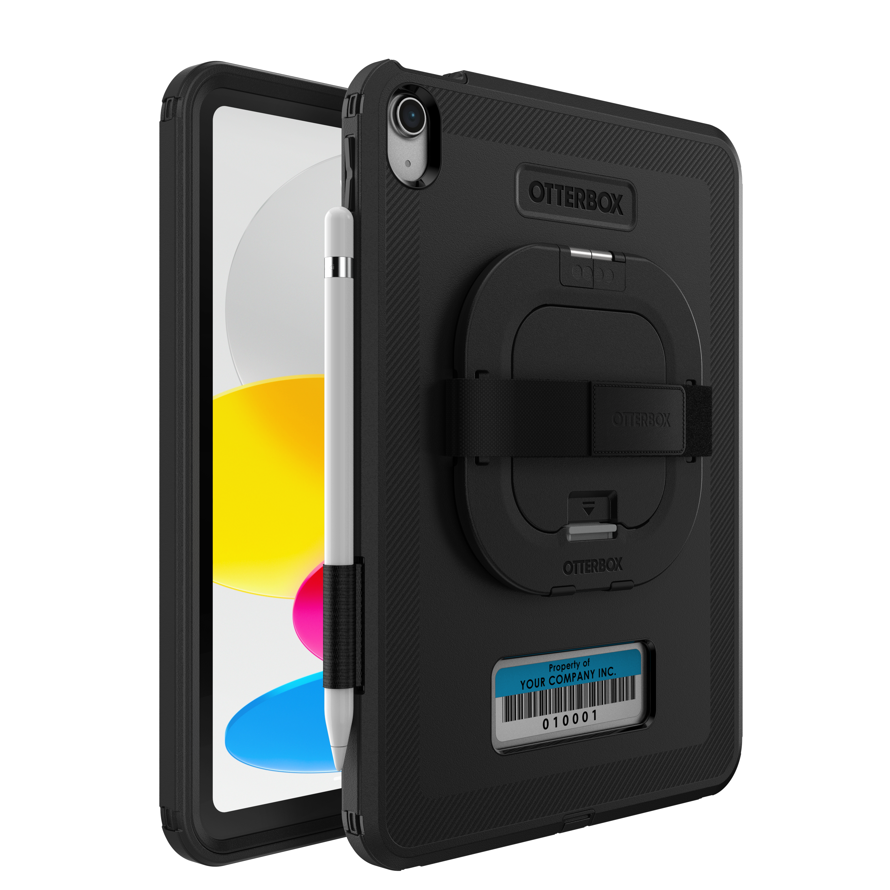 iPad 10th gen Case | Defender Series Kickstand with Handstrap - Image 26834