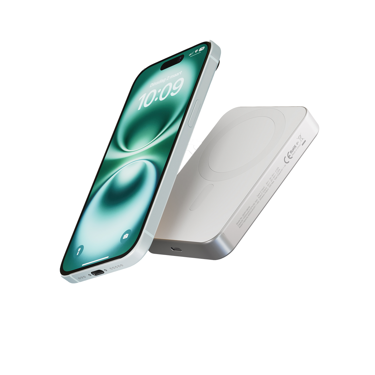 Zens Slim Aluminium Powerbank Qi2 5.000 mAh