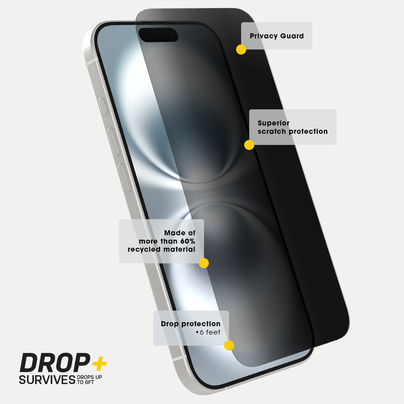 product image 3 - iPhone 16 Pro Max Screen Protector Premium Pro Glass Privacy Guard
