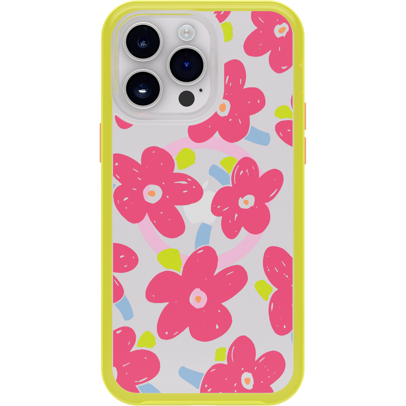 product image 2 - iPhone 14 Pro Max Case Symmetry Series Clear for MagSafe Fluttering Flora