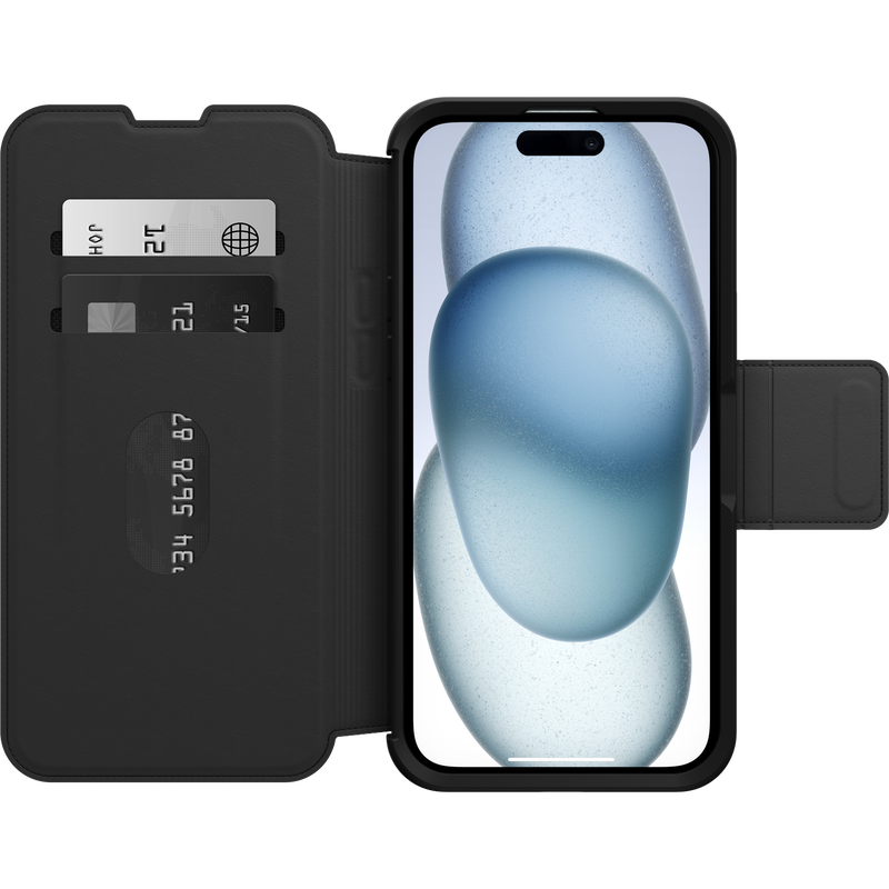 product image 2 - iPhone 15 Plus Case Strada Series Folio MagSafe