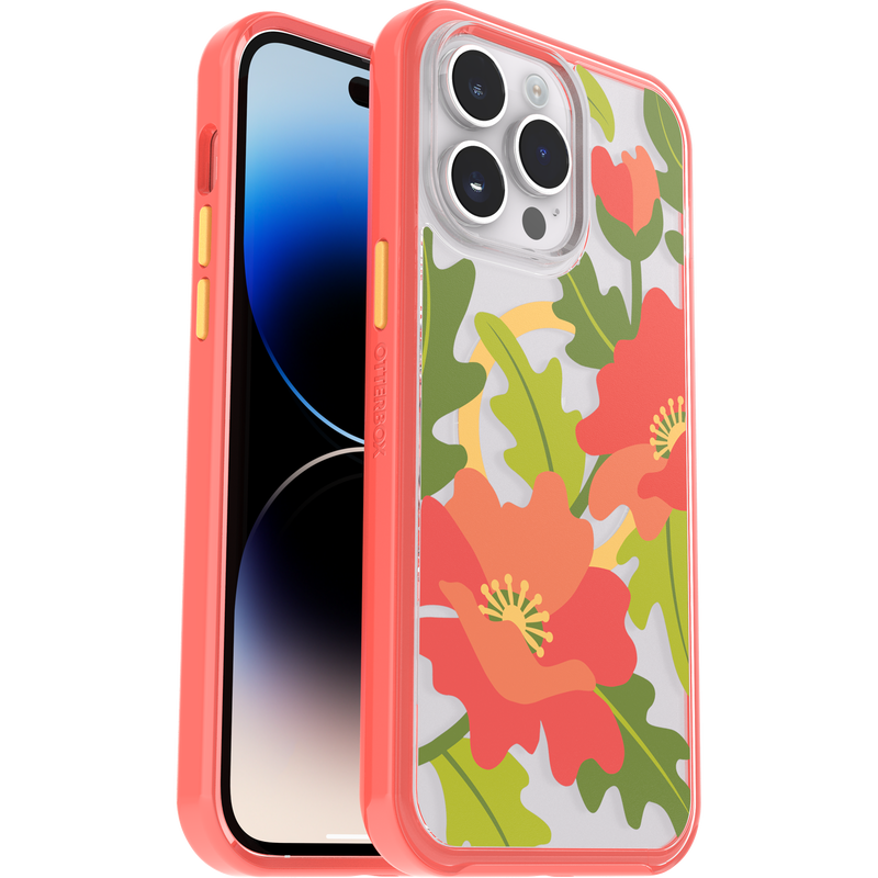 product image 1 - iPhone 14 Pro Max Case Symmetry Series Clear for MagSafe Fluttering Flora