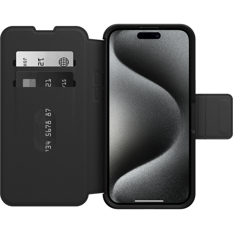 product image 2 - iPhone 15 Pro Max Case Strada Series Folio MagSafe