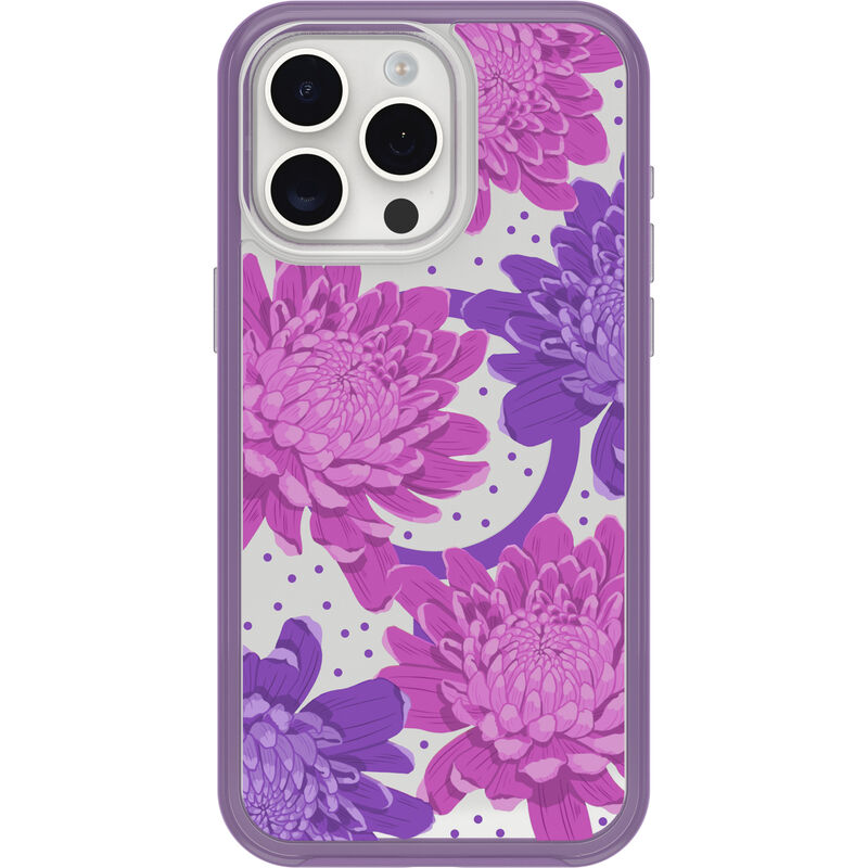 product image 2 - iPhone 15 Pro Max Case Symmetry Series Clear for MagSafe Fluttering Flora