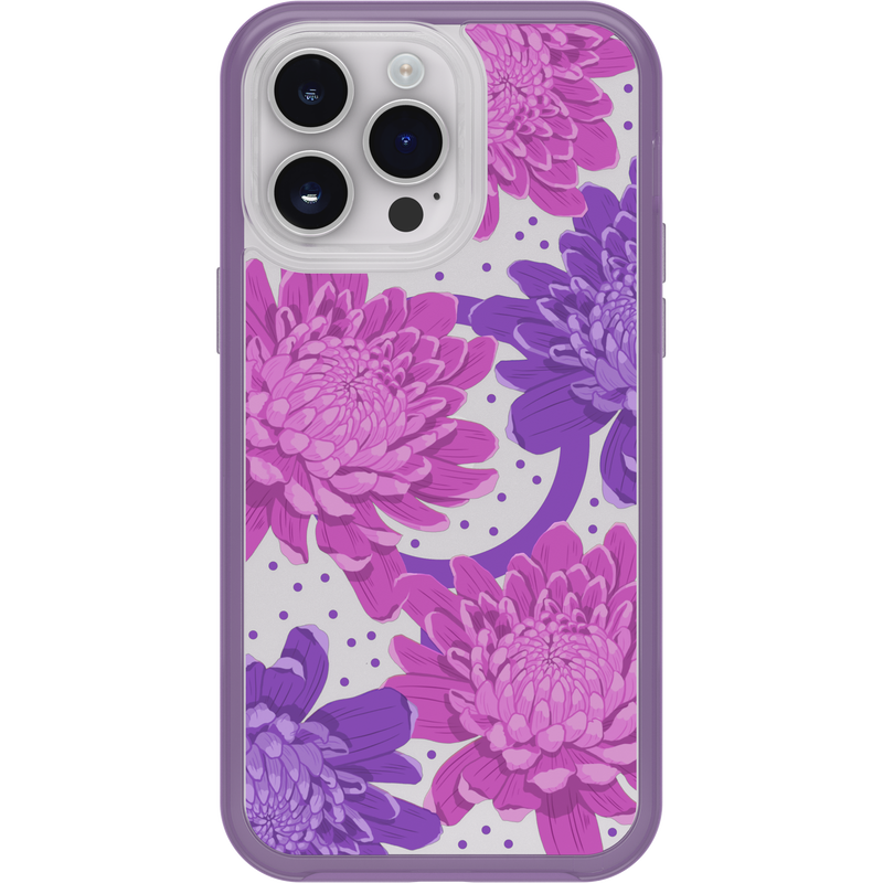 product image 2 - iPhone 14 Pro Max Case Symmetry Series Clear for MagSafe Fluttering Flora