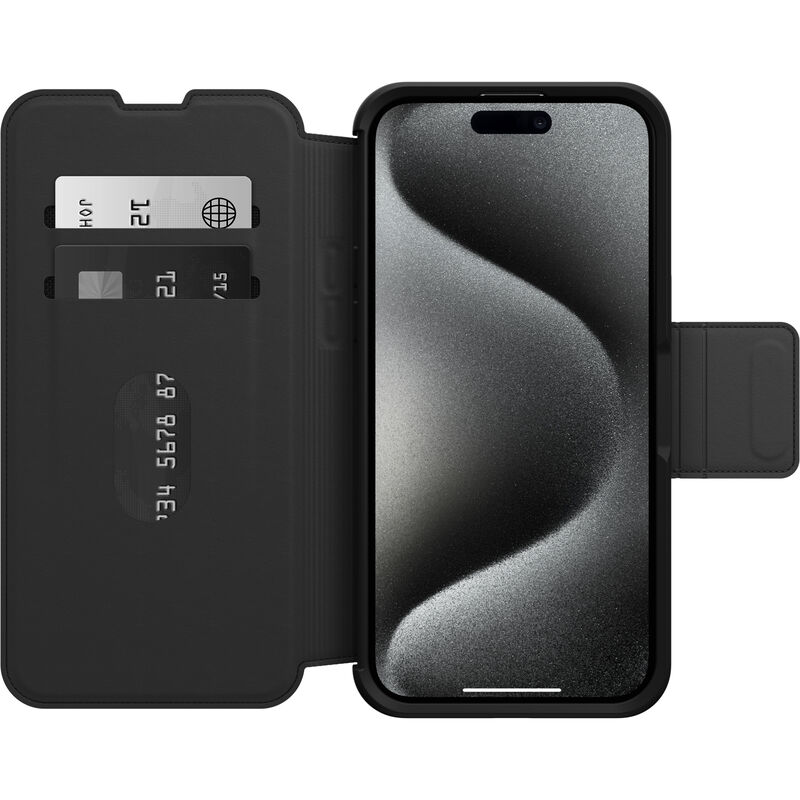 product image 2 - iPhone 15 Pro Max Case Strada Series Folio MagSafe