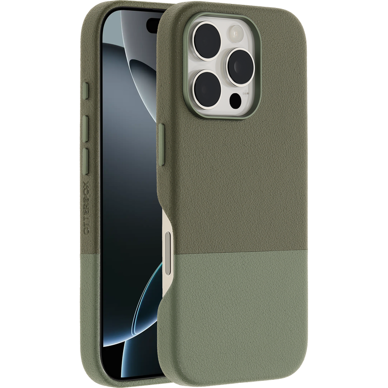 product image 1 - iPhone 16 Pro Case Statement Series Cactus Leather for MagSafe