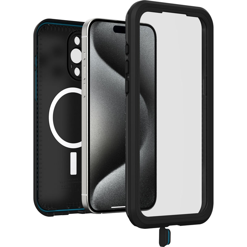 product image 3 - iPhone 15 Pro Max Custodia Impermeabile OtterBox Frē Series per MagSafe