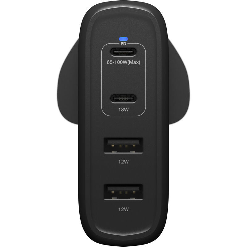 product image 3 - 100 W USB-C Quattro Porte Caricabatterie a Muro Ricarica Veloce | Standard