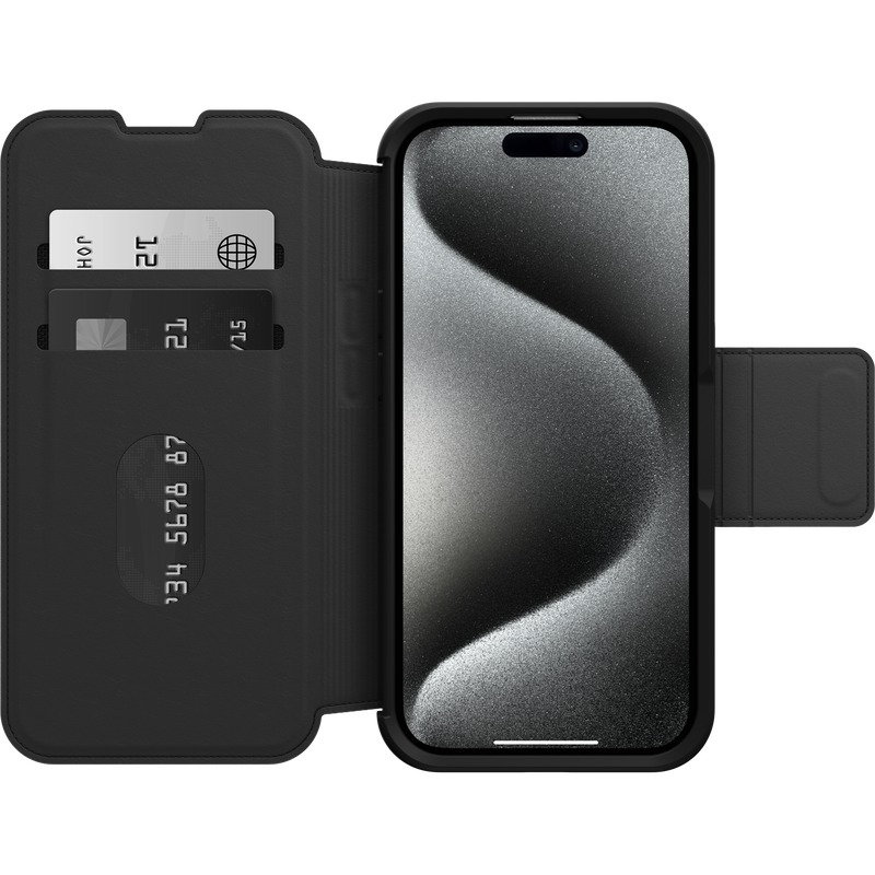 product image 2 - iPhone 15 Pro Case Strada Series Folio MagSafe