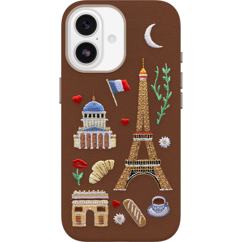 product image 1 - iPhone 17 Case Symmetry Series Cactus Leather Embroidery