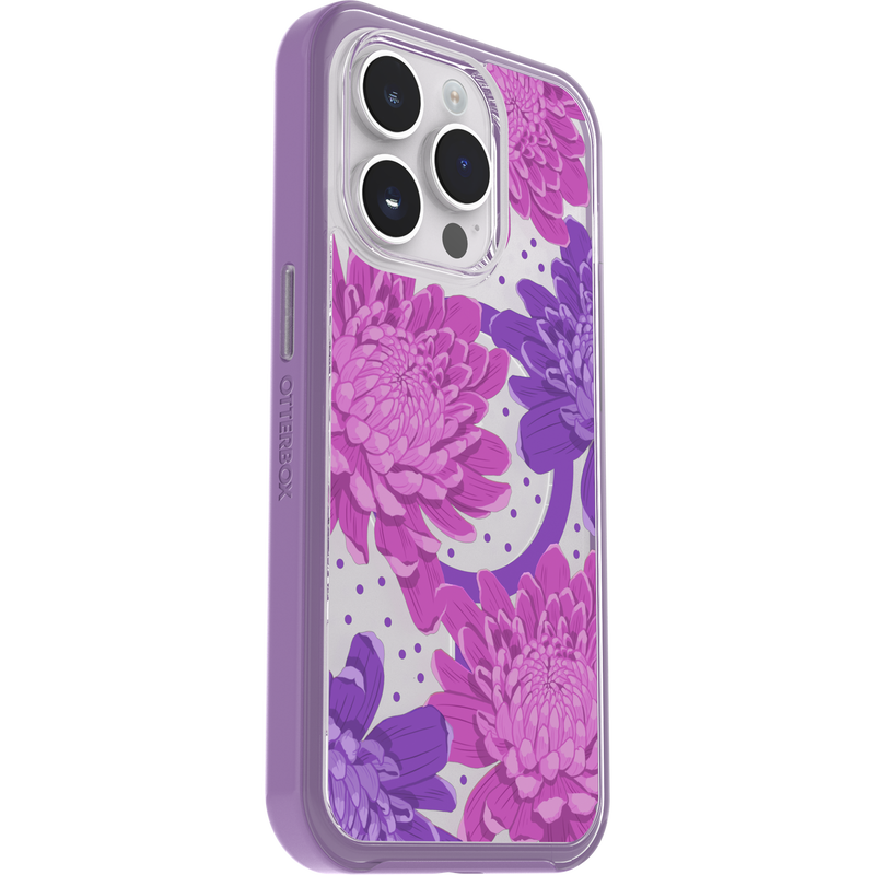 product image 3 - iPhone 14 Pro Custodia Symmetry Series Clear per MagSafe Fluttering Flora