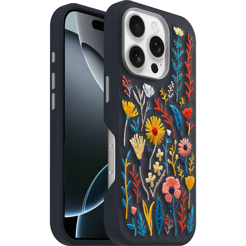 product image 1 - iPhone 16 Pro Case Symmetry Series Cactus Leather Embroidery