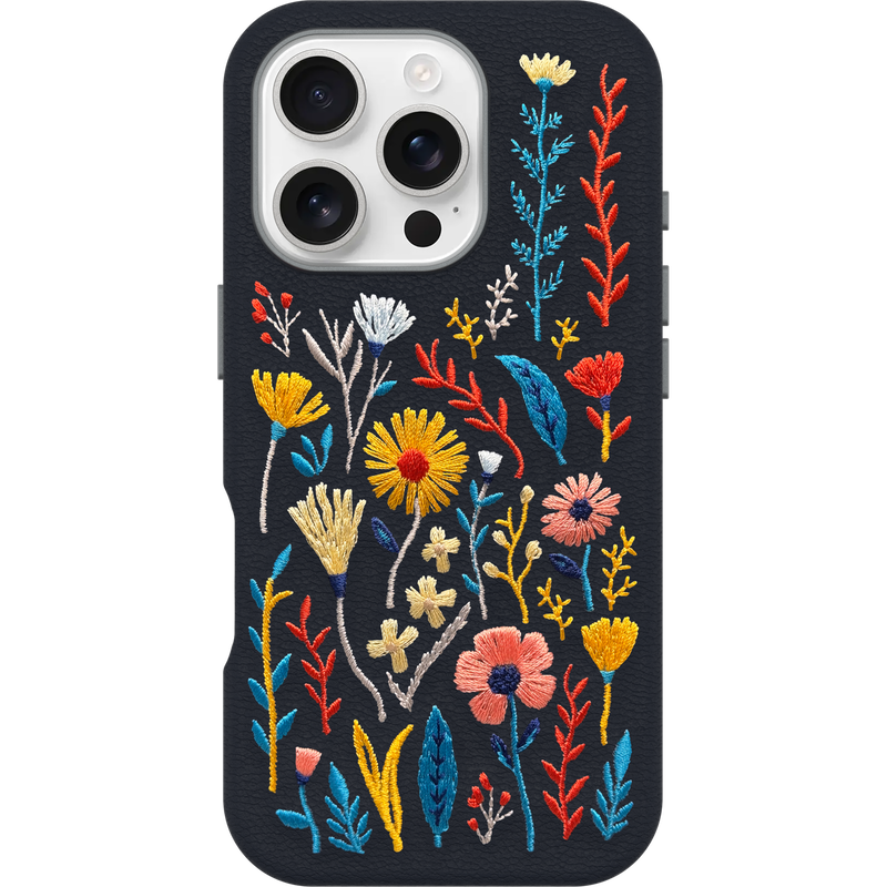 product image 2 - iPhone 16 Pro Case Symmetry Series Cactus Leather Embroidery