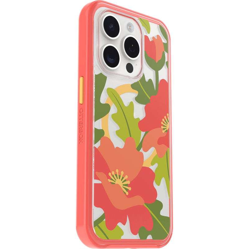 product image 3 - iPhone 15 Pro Case Symmetry Series Clear for MagSafe Fluttering Flora