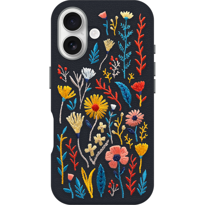 product image 2 - iPhone 16 Case Symmetry Series Cactus Leather Embroidery