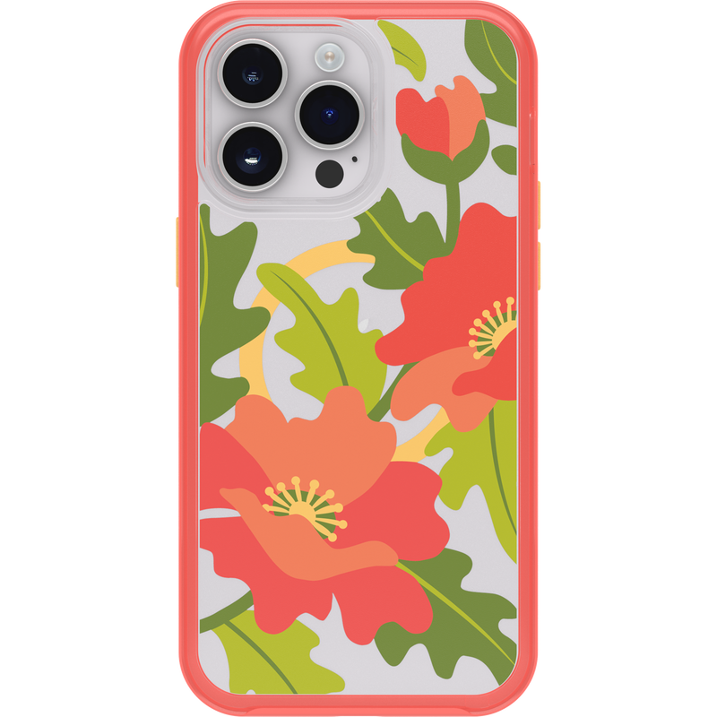 product image 2 - iPhone 14 Pro Max Case Symmetry Series Clear for MagSafe Fluttering Flora