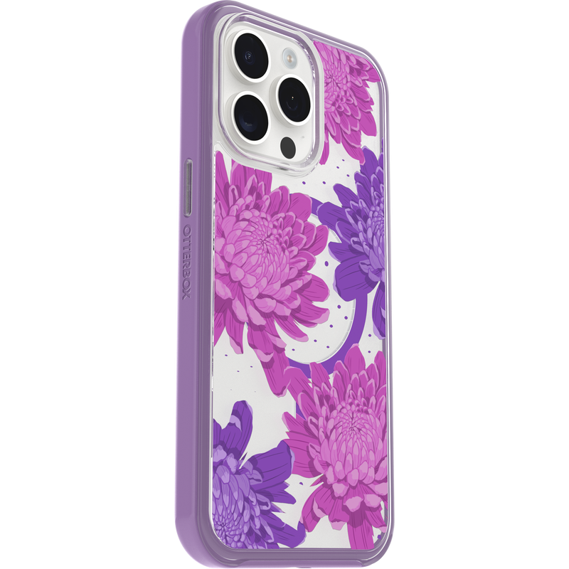 product image 3 - Coque iPhone 15 Pro Max Symmetry Series Clear pour MagSafe Fluttering Flora