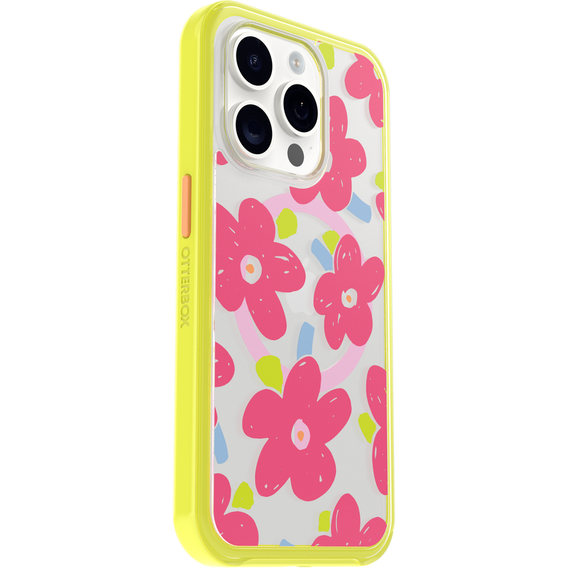 product image 3 - iPhone 15 Pro Case Symmetry Series Clear for MagSafe Fluttering Flora