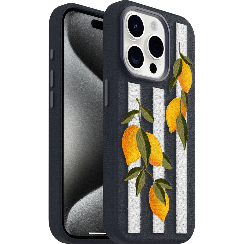 product image 1 - iPhone 15 Pro Max Case Symmetry Series Cactus Leather Embroidery