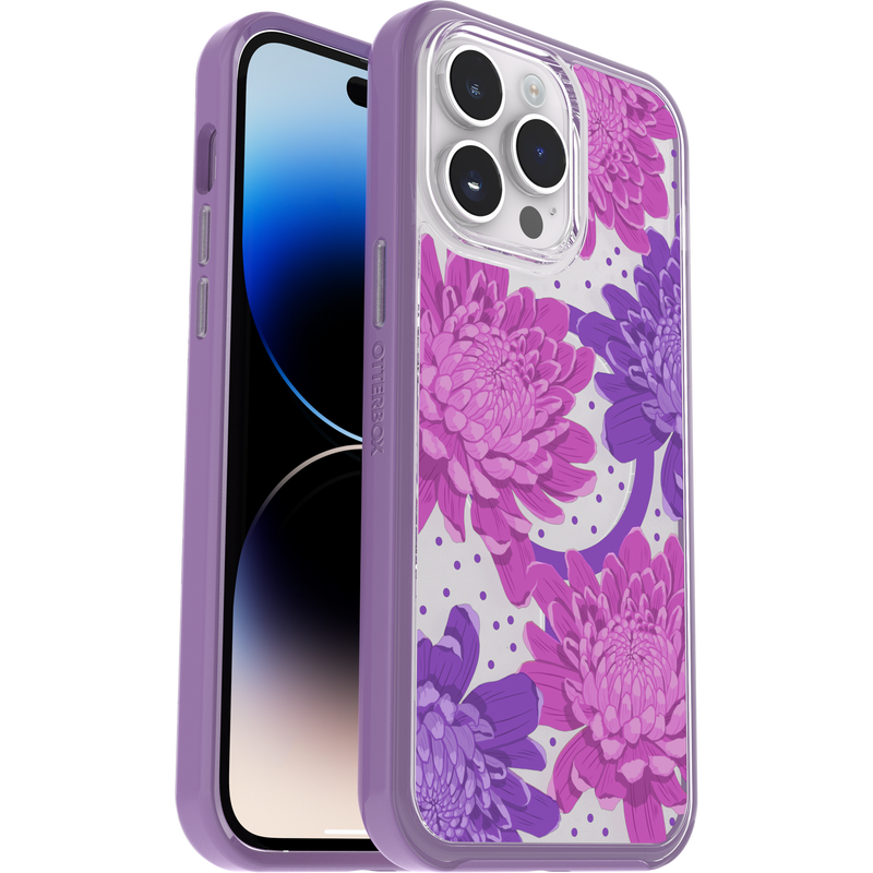 product image 1 - iPhone 14 Pro Max Case Symmetry Series Clear for MagSafe Fluttering Flora