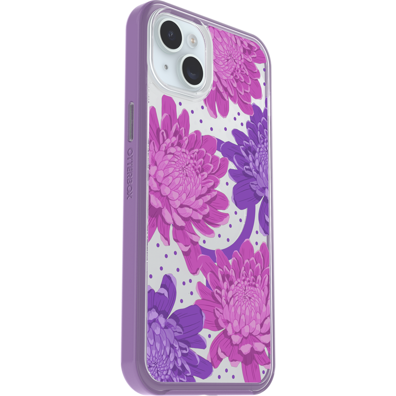 product image 3 - iPhone 14 Plus and iPhone 15 Plus Case Symmetry Series Clear for MagSafe Fluttering Flora