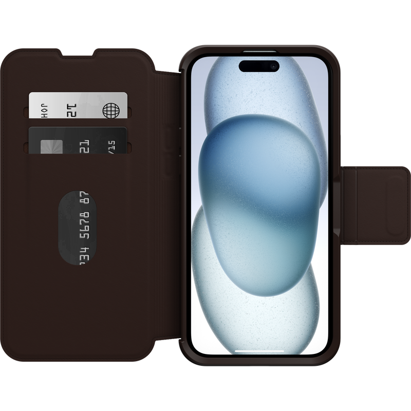 product image 2 - iPhone 15 Plus Case Strada Series Folio MagSafe