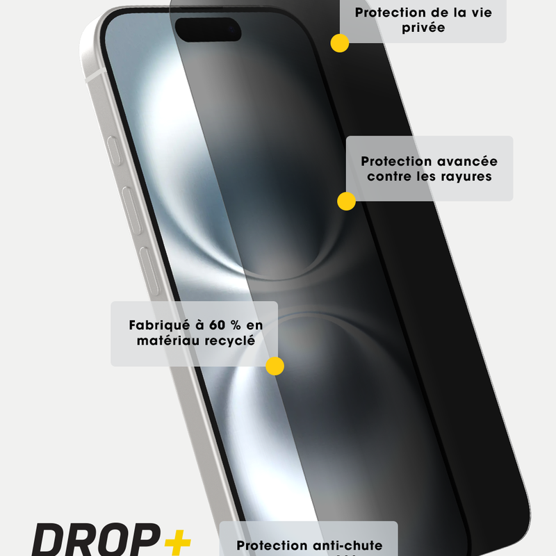 product image 3 - Protecteur d'écran iPhone 16 Pro Max Premium Pro Glass Privacy Guard