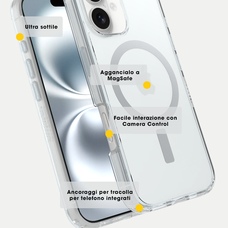 product image 5 - iPhone 16 Custodia Symmetry Series Clear per MagSafe